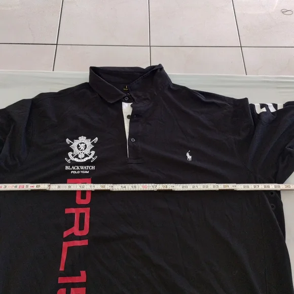Polo Ralph Lauren Mens Blackwatch Polo Team Long Sleeve Shirt T-Shirt 3XL PRL 15 - Picture 8 of 9